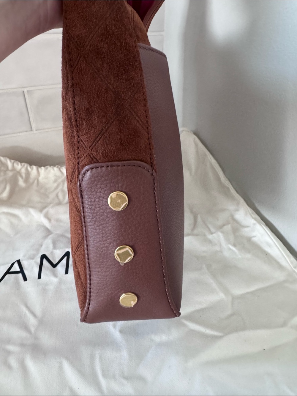 Hammitt Tim Suede Shoulder Bag NWT - Picture 4 of 9